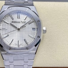 APS공장 오데마피게 로얄오크 50주년 한정판 화이트 텍스처 다이얼 스틸 SS 브레이슬릿 41mm 15510ST