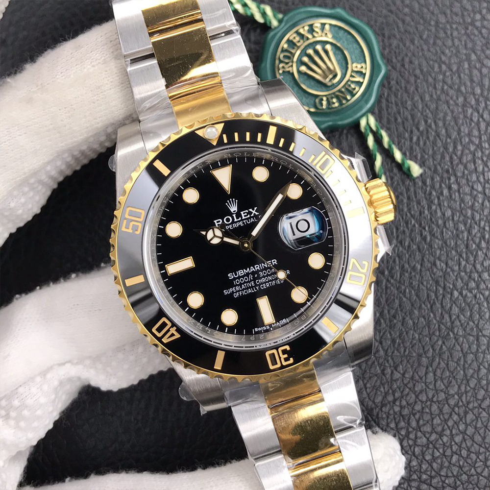 VS공장 롤렉스 서브마리너 블랙 다이얼 콤비 40mm 116613