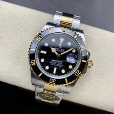 클린공장 롤렉스 신형 서브마리너 검판 옐로우 골드 콤비 41mm m126613ln