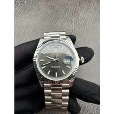로렉스 C공장 3255 데이데이트 실버 선레이 다이얼 프레지던트 시계