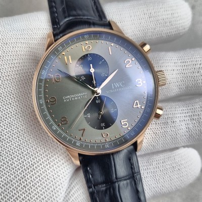 IWC 포르투기저 그레이 다이얼 시계