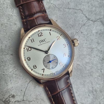 IWC 포르투기저 샤프하우젠 핸드와인드 화이트 골드 시계