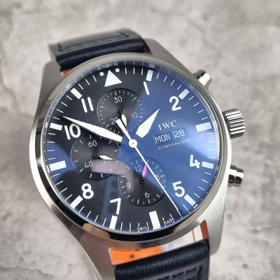 IWC 파일럿 워치 블랙 다이얼 IW378001 시계