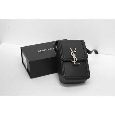 입생로랑 Ysl 실버 스틸 로고 래더 크로스백 (가방)