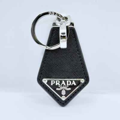 프라다 PDA03 사피아노 삼각 로고 블랙 키링