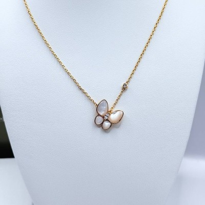 반클리프 VCF05 Arpels Two Butterfly 시리즈 쇄골 목걸이