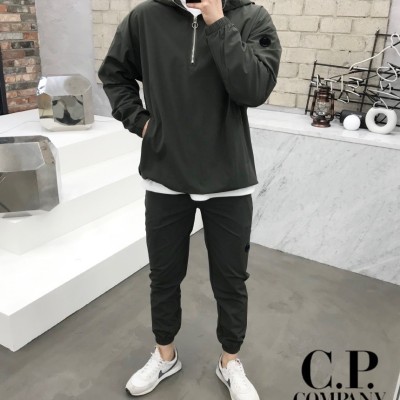 CP컴퍼니 크롬 후드 아노락 카고 조거 세트