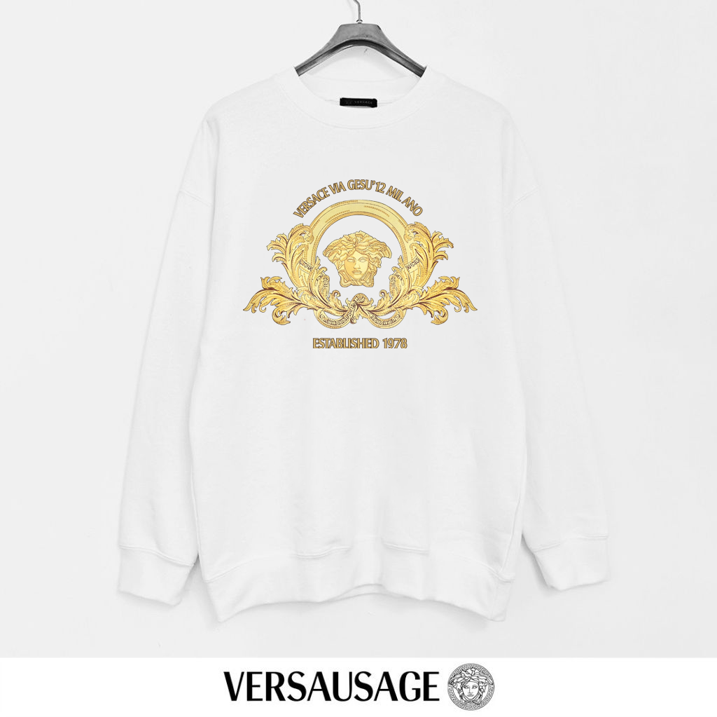 베르사체 Coupe Blason 프린팅 맨투맨