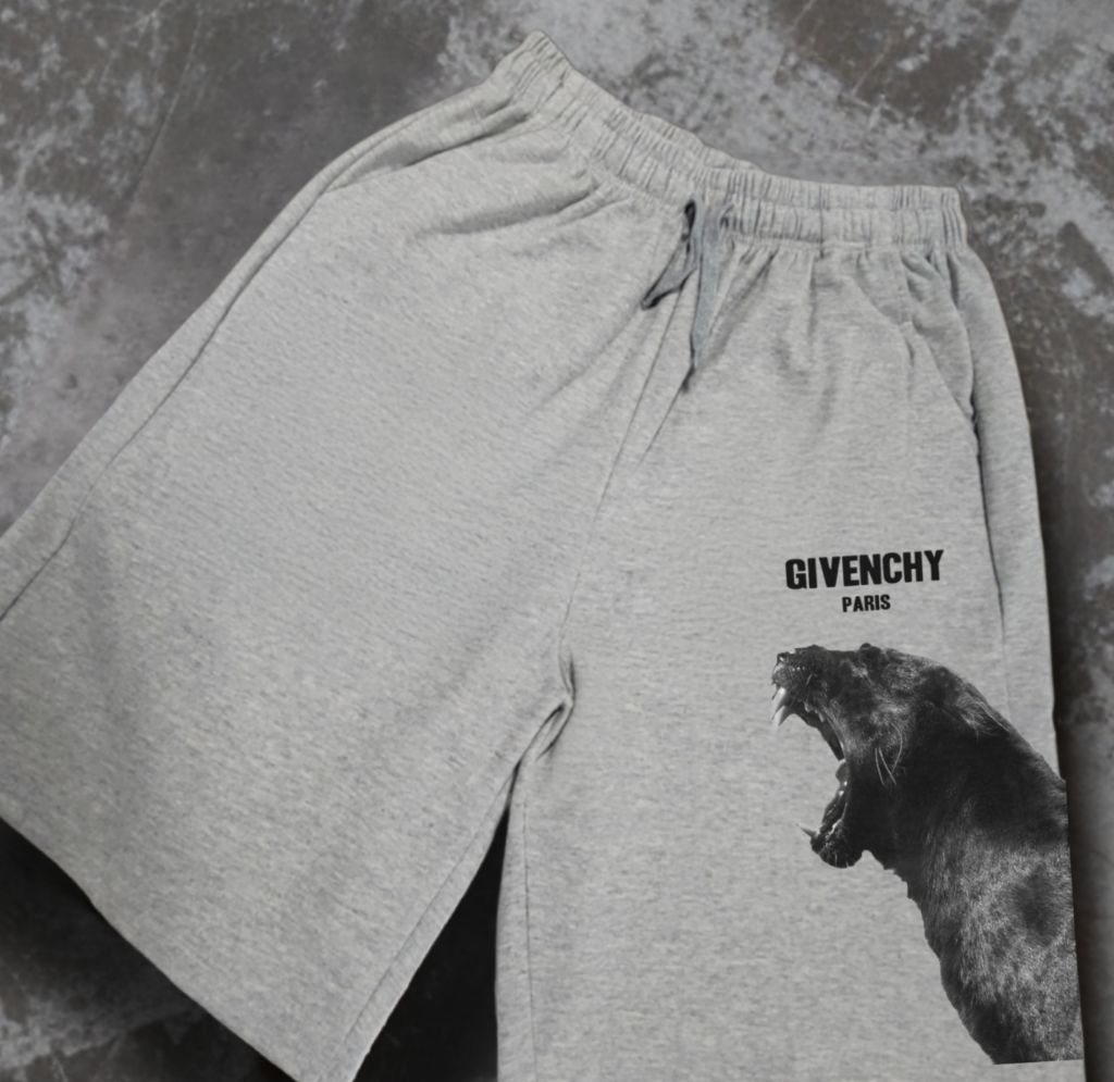 지방시 흑표범 면 반바지