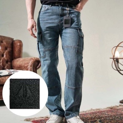 무스너클 쉐이크 데님 카고 청바지
