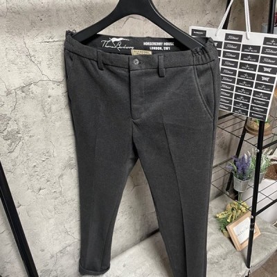 버버리 B기마 패치 모직 슬랙스 (바지)