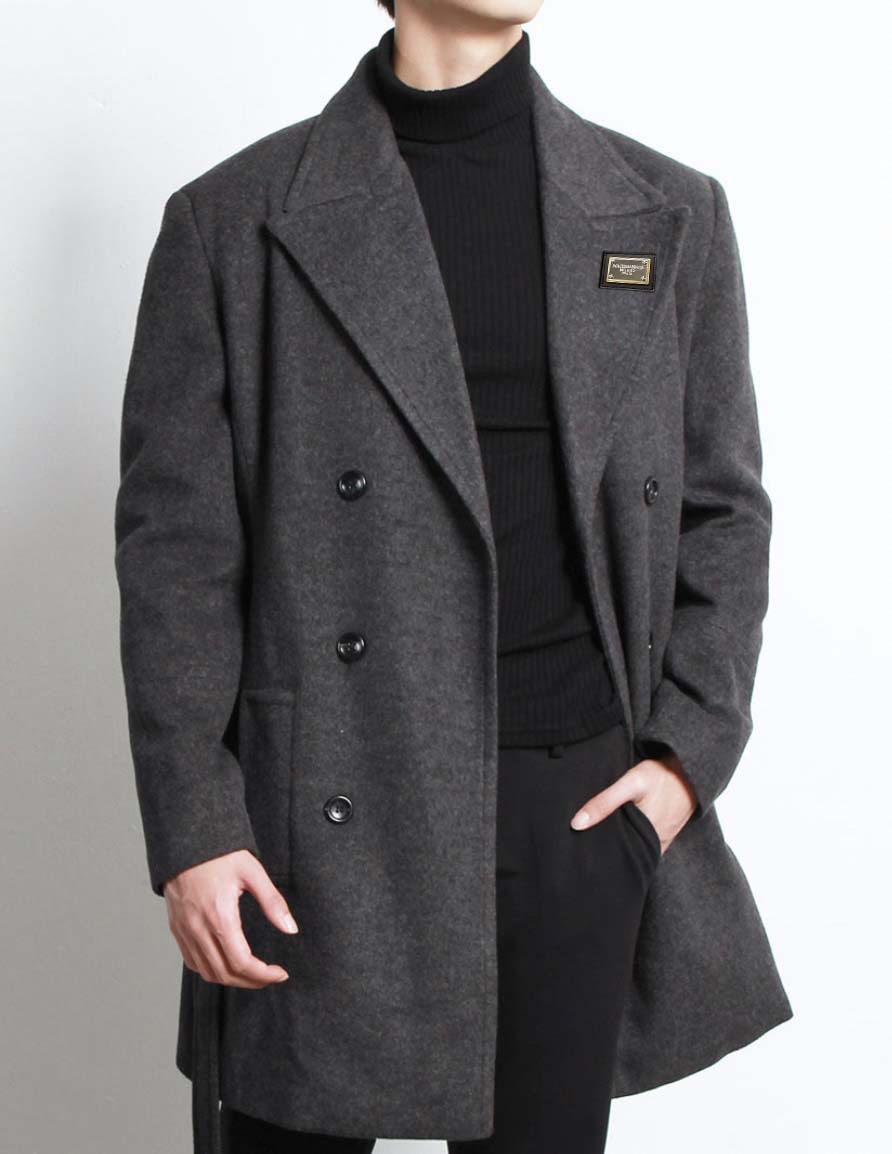 돌체앤가바나 발카만 더블 롱 코트