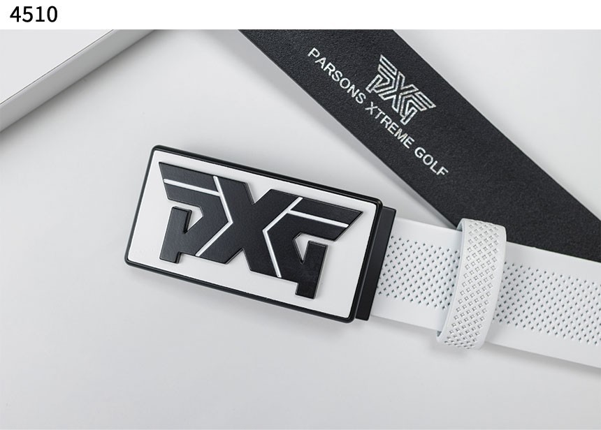 PXG 사각 엠블럼 펀칭 로고 벨트