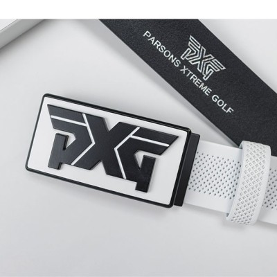 PXG 사각 엠블럼 펀칭 로고 벨트