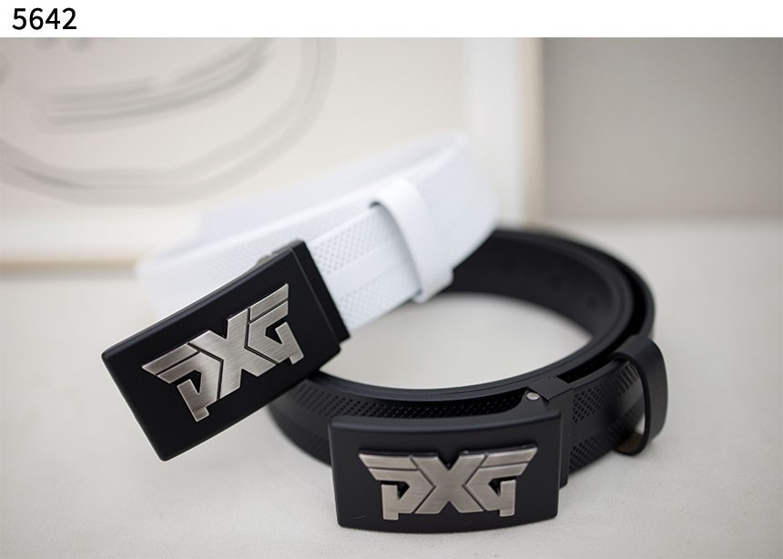 PXG 리버시블 블랙 버클 벨트
