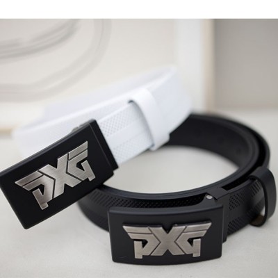 PXG 리버시블 블랙 버클 벨트