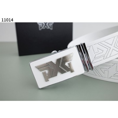 PXG 펀칭 가죽 로고 벨트