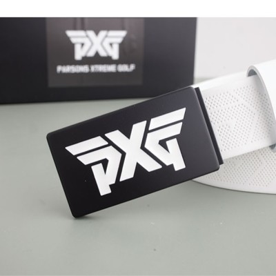PXG 로고 펀칭 가죽 골프 벨트